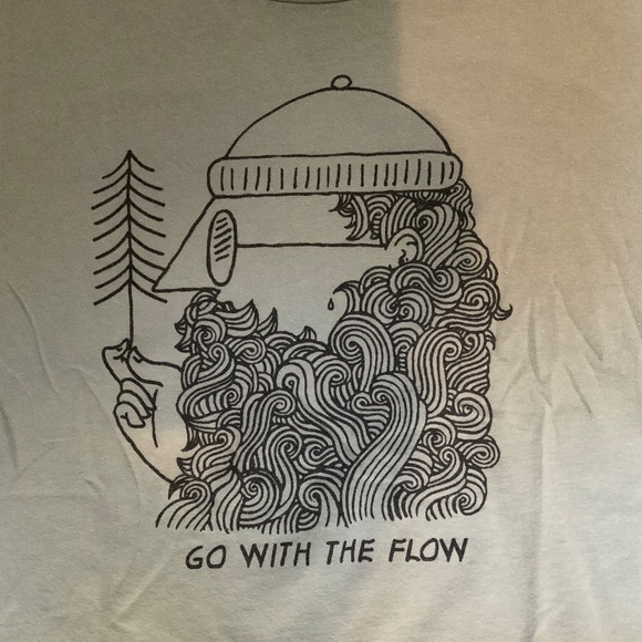 Men’s “Go with the flow” short sleeve t shirt Sz Lg Old Navy - Picture 3 of 6